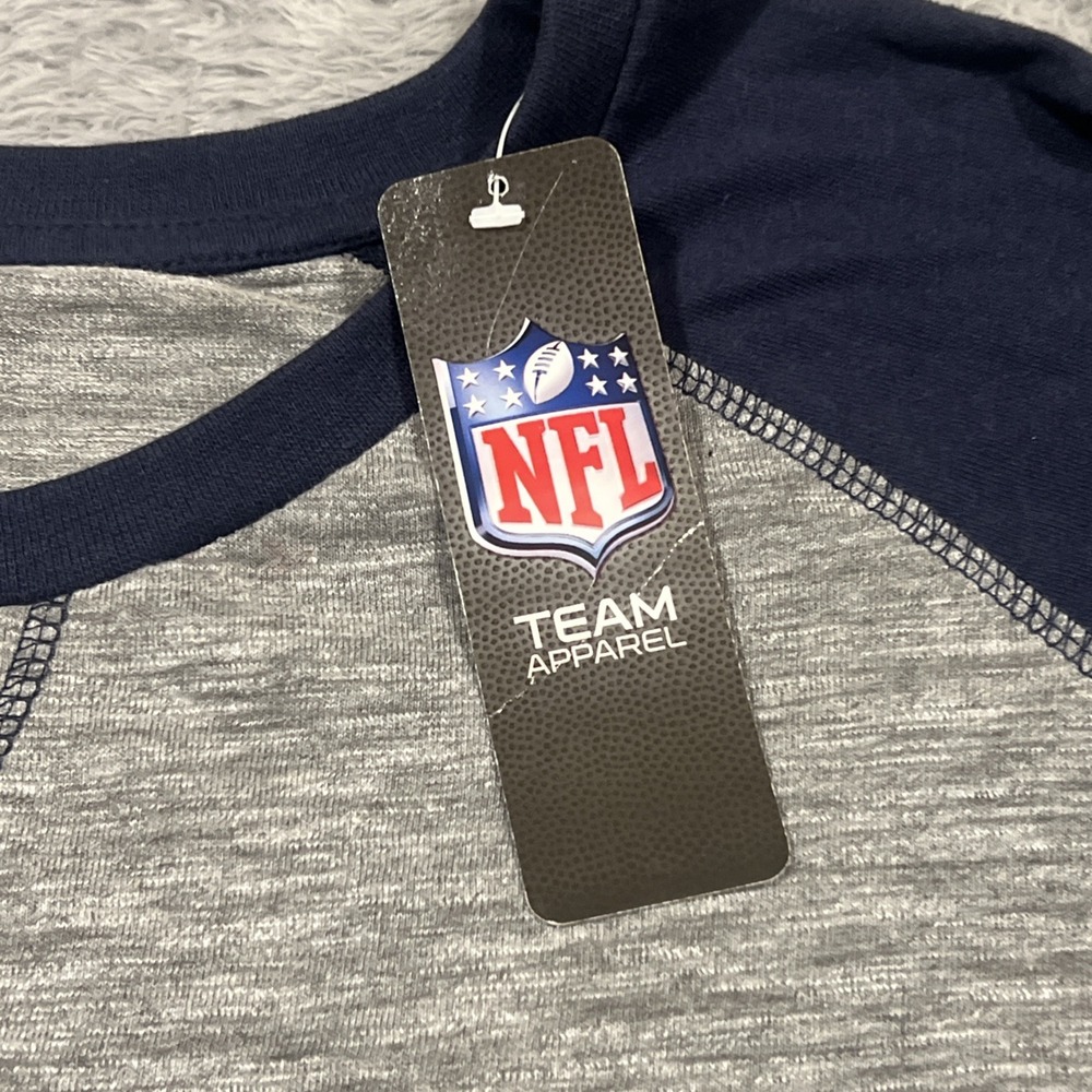 NFL Team Apparel Houston Texans Majestic Long Sleeve Shirt‎ Raglan Mens 4XL NWT - Picture 4 of 8